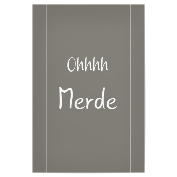 Poster 30x20 cm "Ohhh Merde" artboxONE - Typografie,Lustig