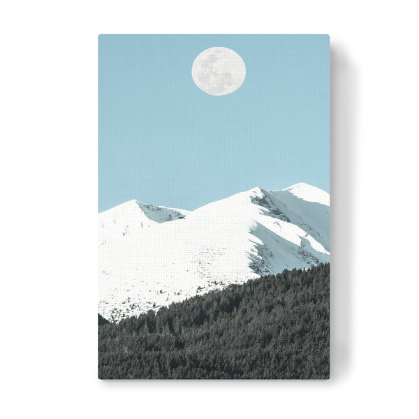 Leinwandbild "Vollmond in den Bergen" artboxONE - Natur,Reise