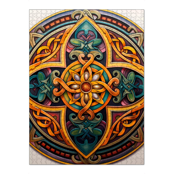 Puzzle Ravensburger "Mandala - Keltisch - Una" artboxONE - Natur,Abstrakt