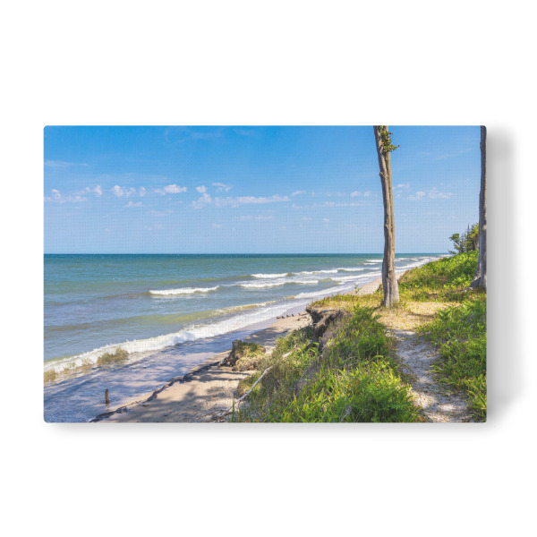 Leinwandbild "Meer, Wellen, Baum, Strand" artboxONE - Natur,Reise,Reise / Strand und Meer