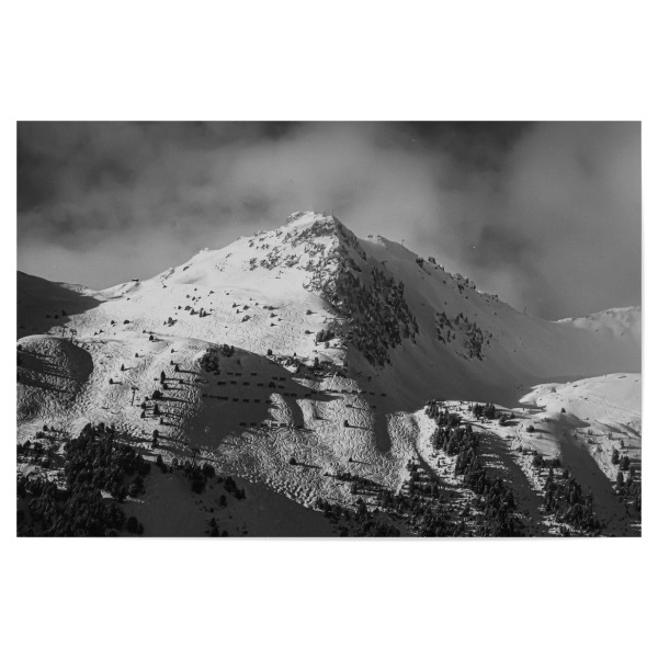 Poster "Neblige Skiberge" artboxONE - Natur,Reise,Männer