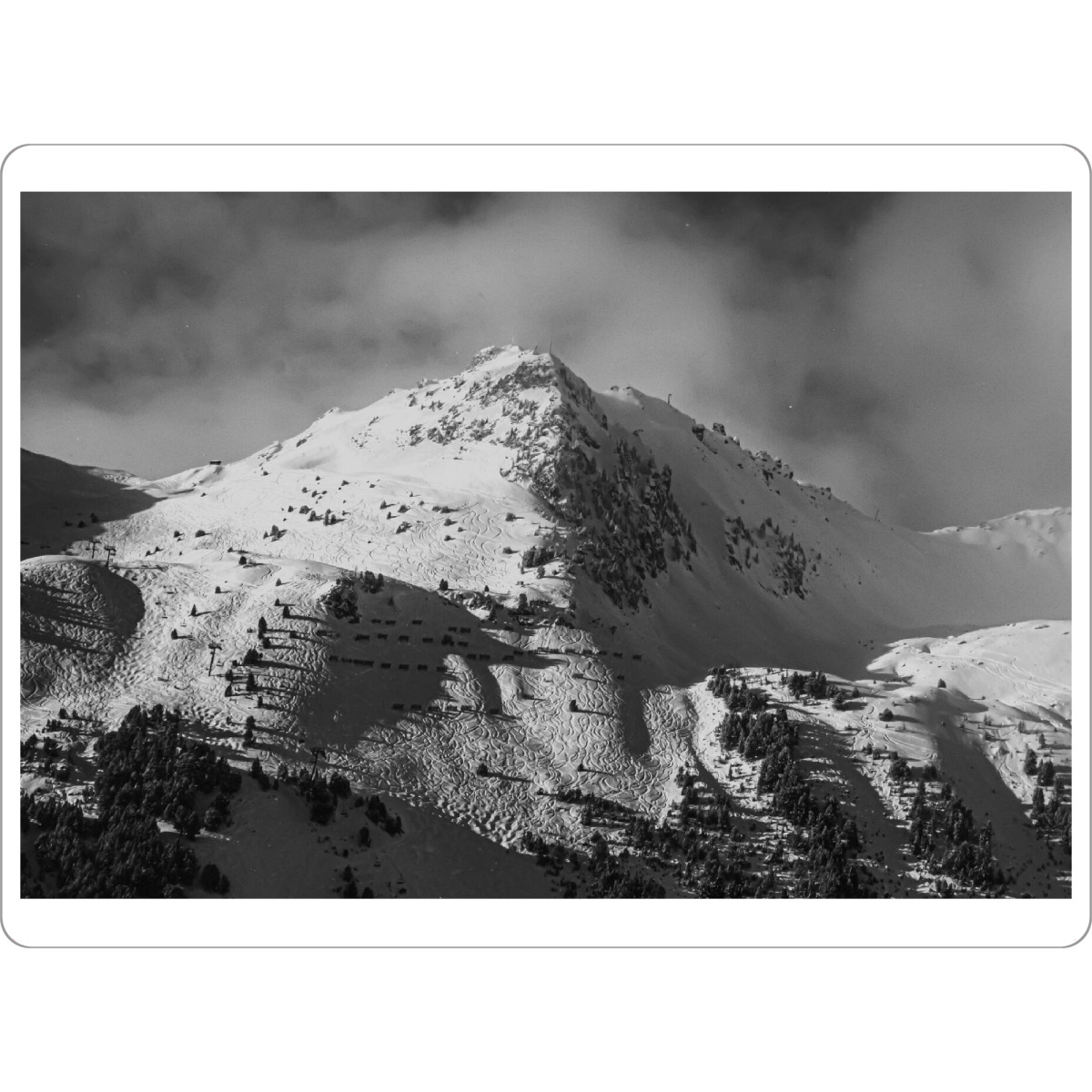 Tischset "Neblige Skiberge" artboxONE - Natur,Reise,Männer