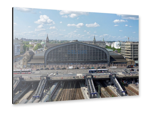 Alu-Dibond "Hauptbahnhof Hamburg - Südseite" 30x20 cm artboxONE