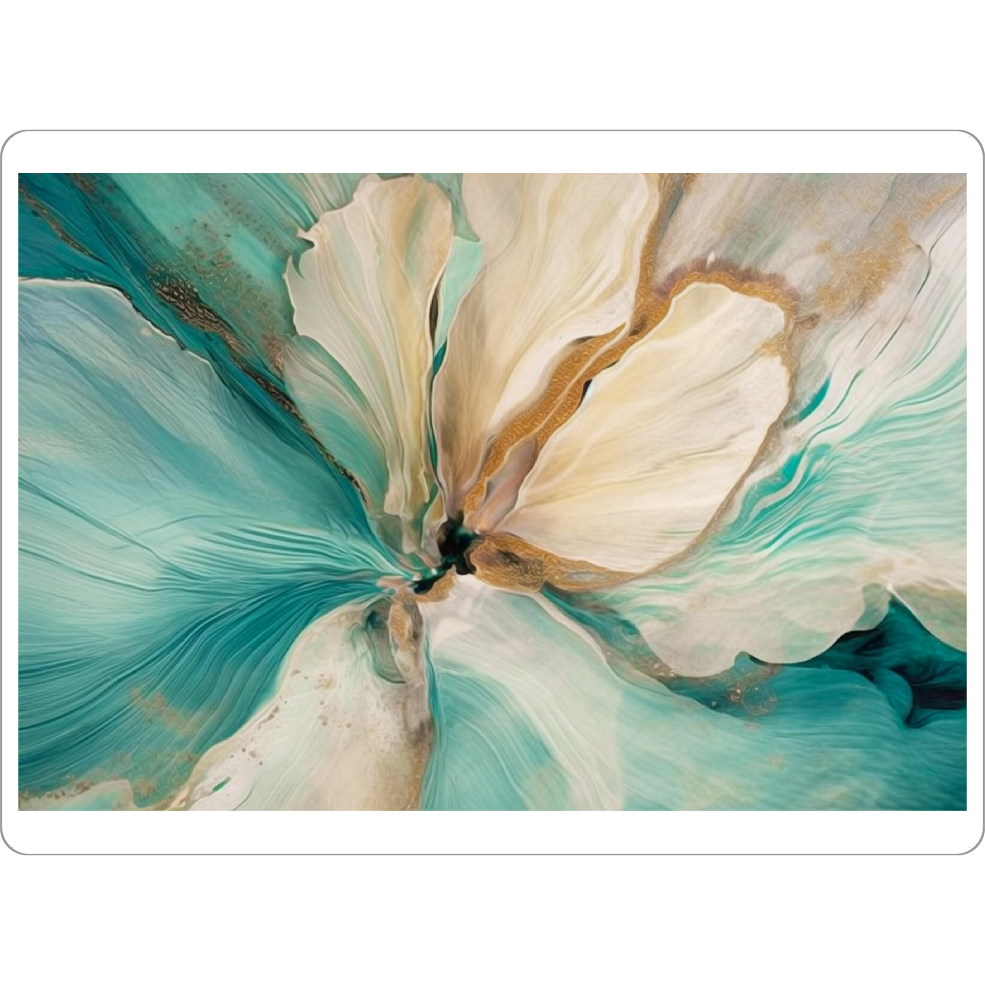 Tischset "Modernes Blütenblatt" artboxONE - Natur,Floral,Abstrakt