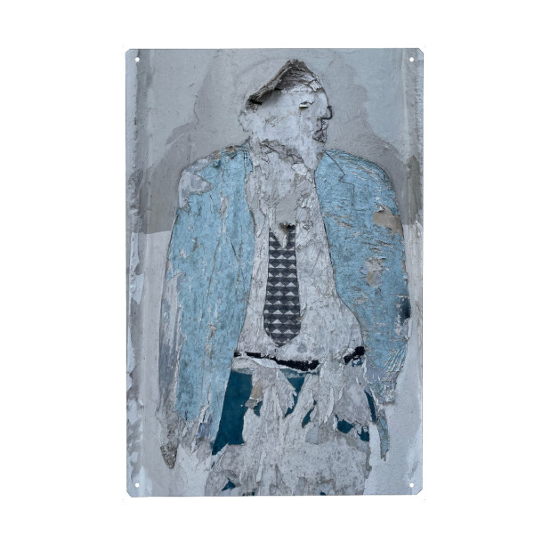 Holzbild "Herr Schlips" artboxONE - Städte,Abstrakt,Für Papa,Männer - Graffiti,Streetart