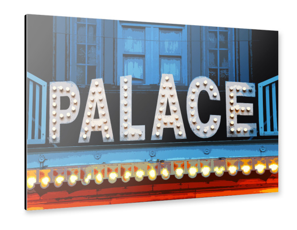 Alu-Dibond "Palace Neon" 30x20 cm artboxONE
