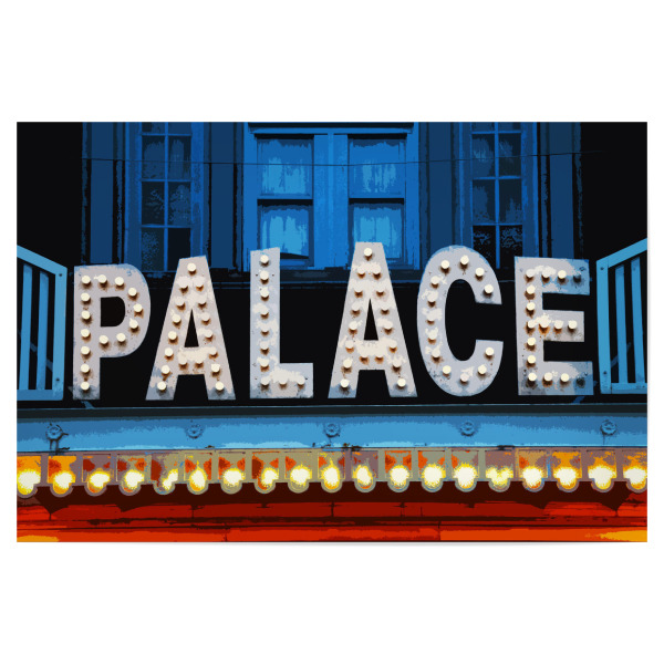 Poster 30x20 cm "Palace Neon" artboxONE - Architektur,Buchstaben / P