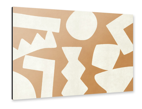 Alu-Dibond "Primitive Grafiken - Sandorange" 30x20 cm artboxONE