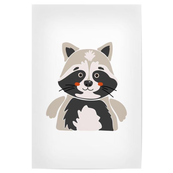 Poster "Waschbär-Illustration" artboxONE - Tiere