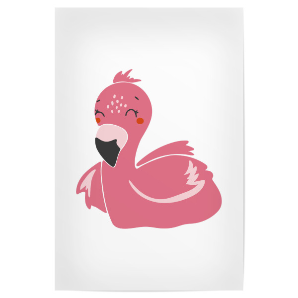 Poster 30x20 cm "Rosa Flamingo-Tier" artboxONE - Für Kinder,Tiere