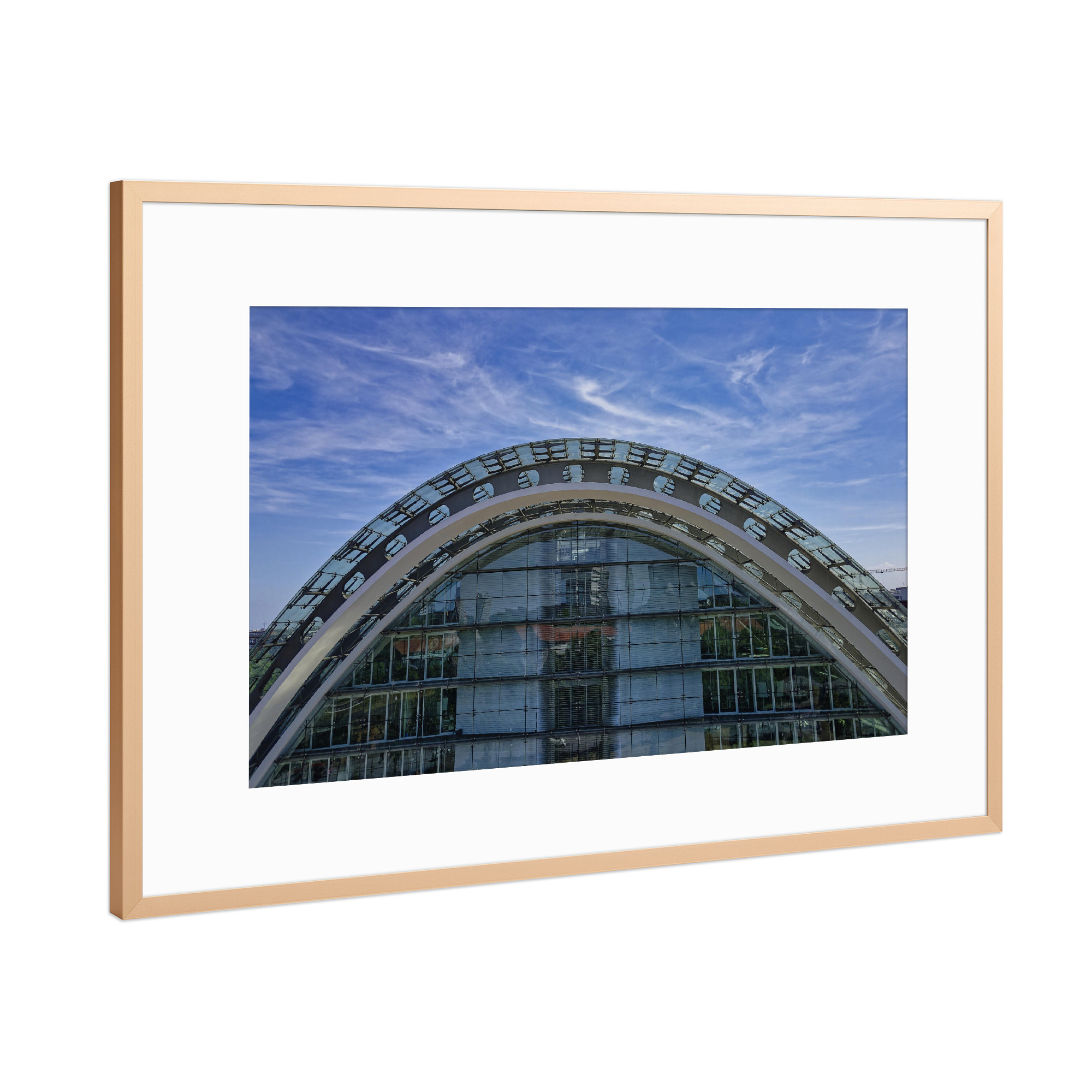Poster mit Rahmen Kupfer "Hamburg - Berliner Bogen; Oben" artboxONE - Städte,Städte / Hamburg,Reise,Architektur,Reise / Länder