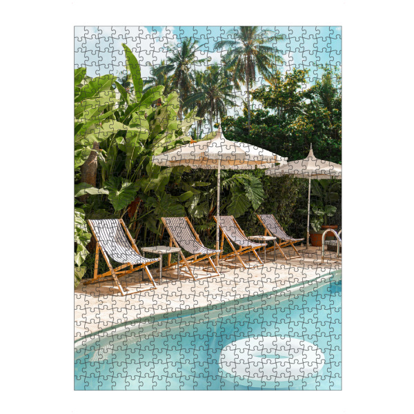 artboxONE Puzzle "Dschungel am Pool" artboxONE - Natur,Floral,Für Kinder,Reise / Strand und Meer,Für Papa