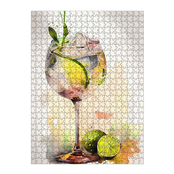 artboxONE Puzzle "Kräuter- und Zitrusgetränk" artboxONE - Essen & Trinken,Essen & Trinken / Alkohol