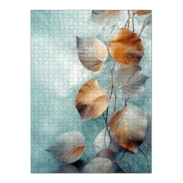 Puzzle Ravensburger "Blumenblätter Kunst C" artboxONE - Floral - Natur,Blumen,Blumen,Botanisch,Blätter,Blatt,Blumen - Bild natur