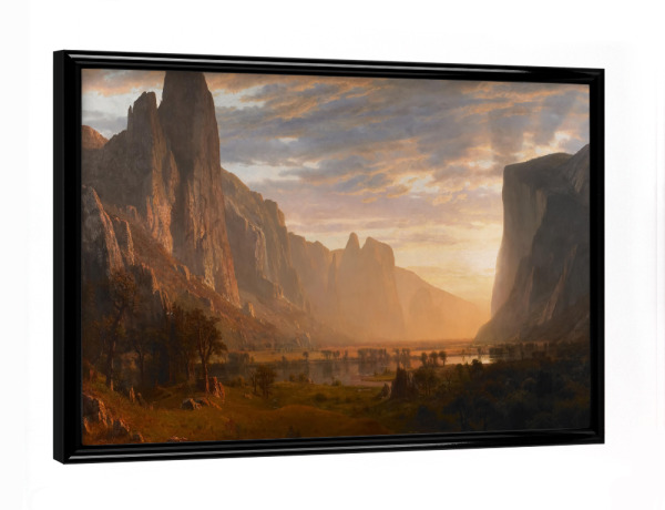 Poster mit schwarzem Rahmen "Blick auf das Yosemite Valley" artboxONE - Natur,Reise,Reise / Länder