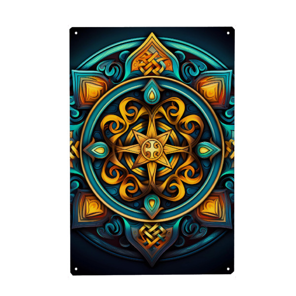 Holzbild "Mandala - Keltisch - Valdis" artboxONE - Natur,Abstrakt