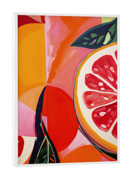 Poster mit weißem Rahmen "Summer Fruits" artboxONE - Essen & Trinken,Abstrakt,Für Mama