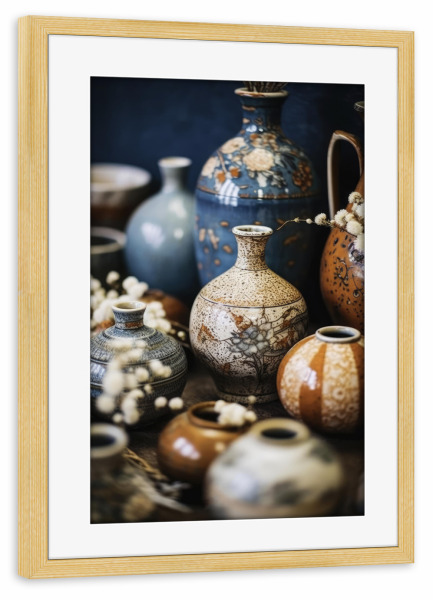 Poster mit Rahmen kiefer "Moroccan Still Life (Fourteen)" artboxONE - Reise,Für Mama,Für Papa
