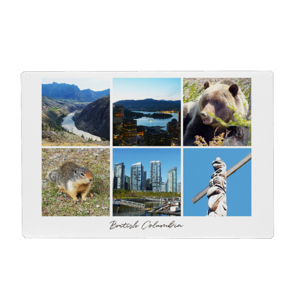 Metall Poster "British Columbia Impressions" artboxONE - Natur,Reise,Architektur,Reise / Länder