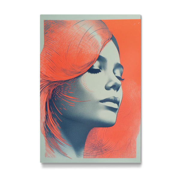 Galerie-Print "Riso Girl orange" 30x20 cm artboxONE