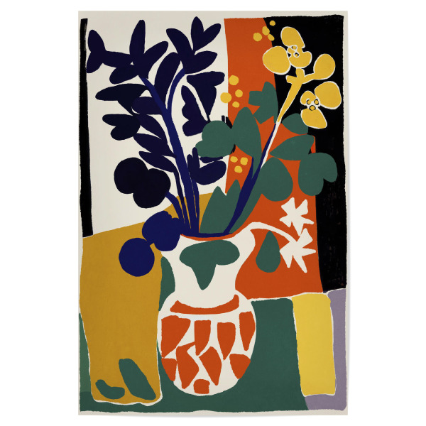 Poster "France Impressions" artboxONE - Floral,Abstrakt,Für Mama - Impression,Malerei,Dekorativ,Abstrakt,Treechid,Vase,Blumen,Blumenstrauss