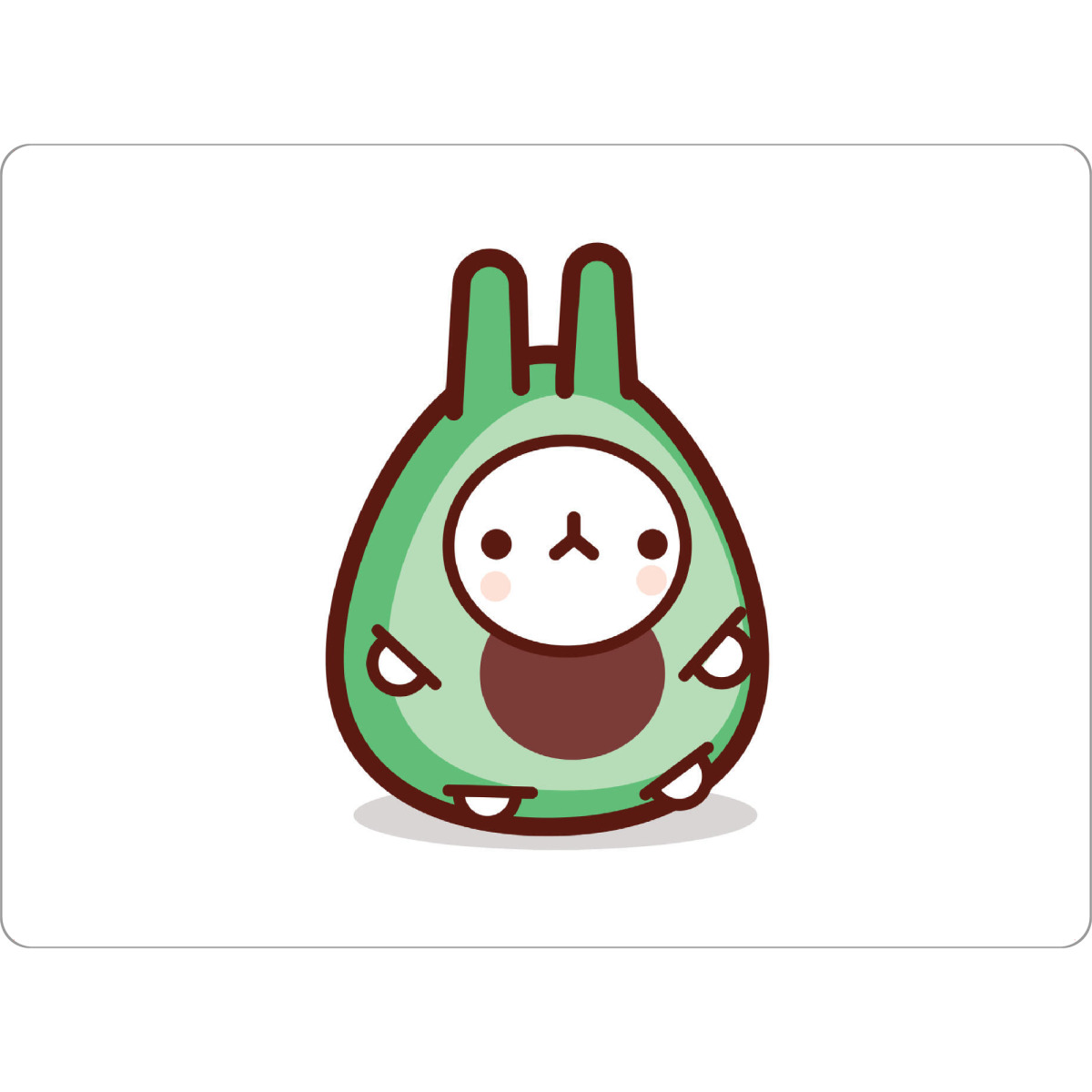 Tischset "Süßes Avocado-Häschen" artboxONE - Für Kinder,Tiere