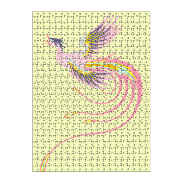 Puzzle Ravensburger "HUMA C" artboxONE - Natur,Tiere,Abstrakt - Chinoiserie,Chinois,Japan,Chinesisch,China,Legendärer chinesischer drache