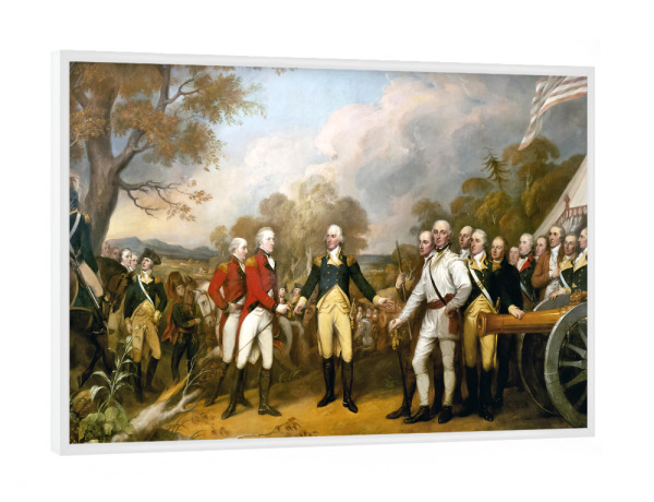 Poster mit weißem Rahmen "Übergabe von General Burgoyne" artboxONE - Reise,Menschen,Reise / Länder,Für Papa