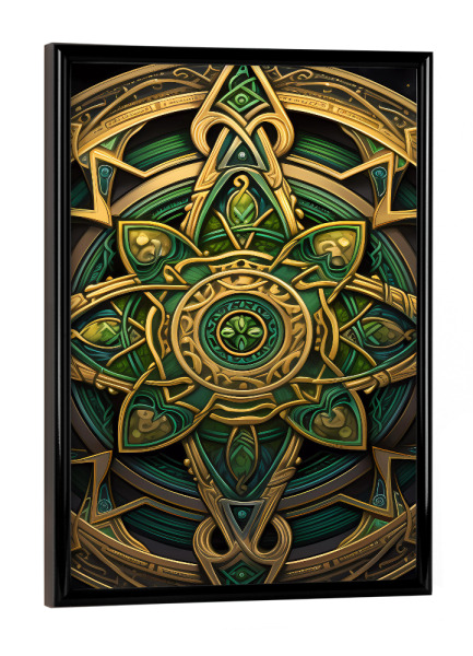 Poster mit schwarzem Rahmen "Mandala - Keltisch - Helga" artboxONE - Natur,Abstrakt