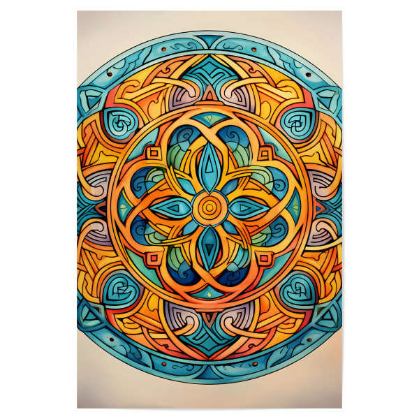 Poster 30x20 cm "Mandala - Keltisch - Rhona" artboxONE - Natur,Abstrakt