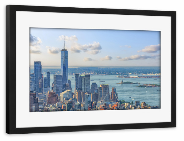 Poster mit Rahmen schwarz "Süßes Licht in New York" artboxONE - Städte,Städte / New York,Reise,Architektur,Reise / Länder