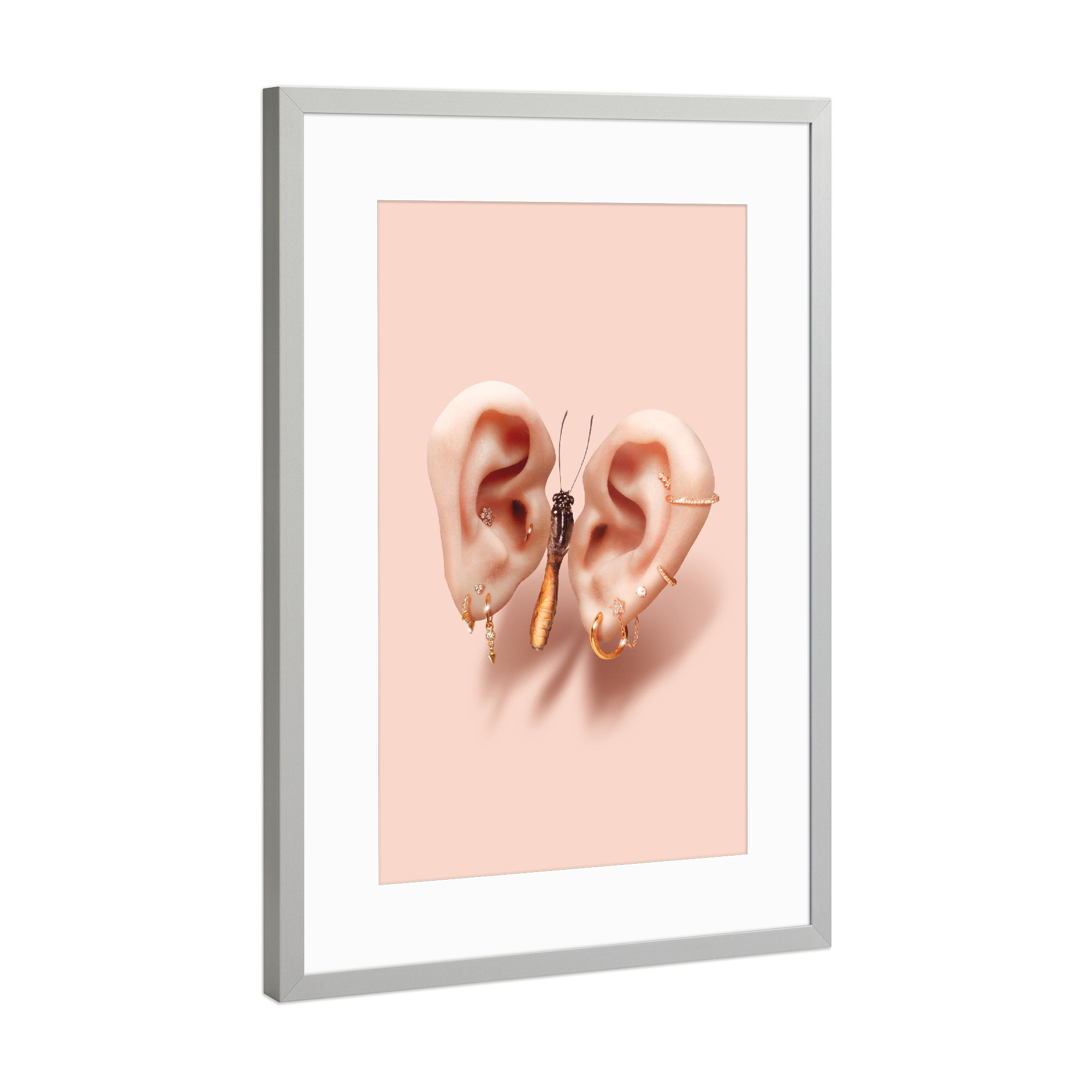 Poster mit Rahmen Silber "Geräusche der Natur" artboxONE - Natur,Tiere,Fashion