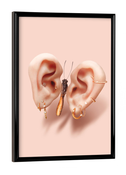 Poster mit schwarzem Rahmen "Geräusche der Natur" artboxONE - Natur,Tiere,Fashion