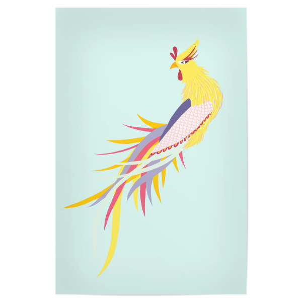 Poster "HUMA B" artboxONE - Natur,Tiere,Abstrakt - Chinoiserie,Chinois,Japan,China,Abstrakt,Legendärer chinesischer drache