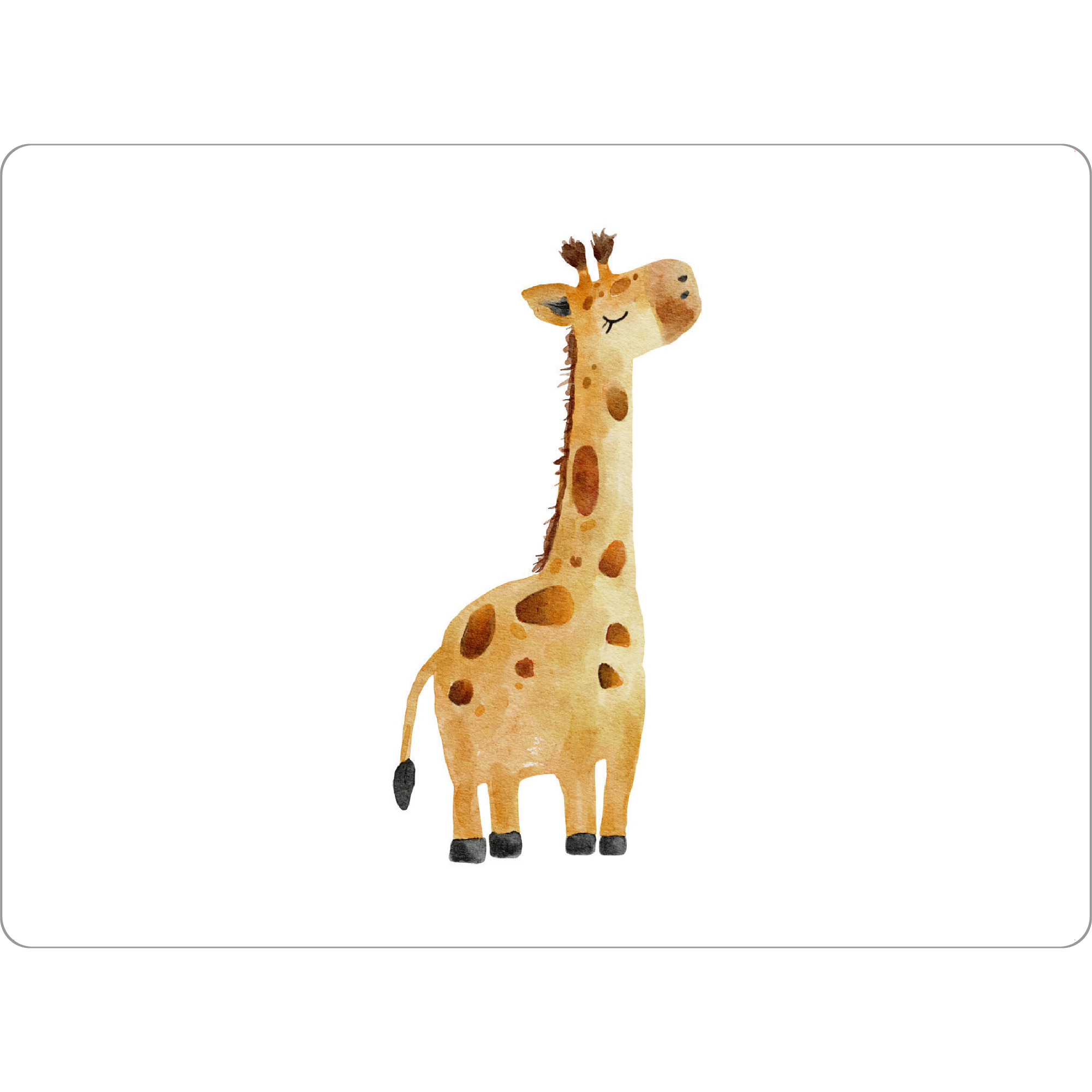 Tischset "Aquarell-Giraffen-Design" artboxONE - Für Kinder,Tiere
