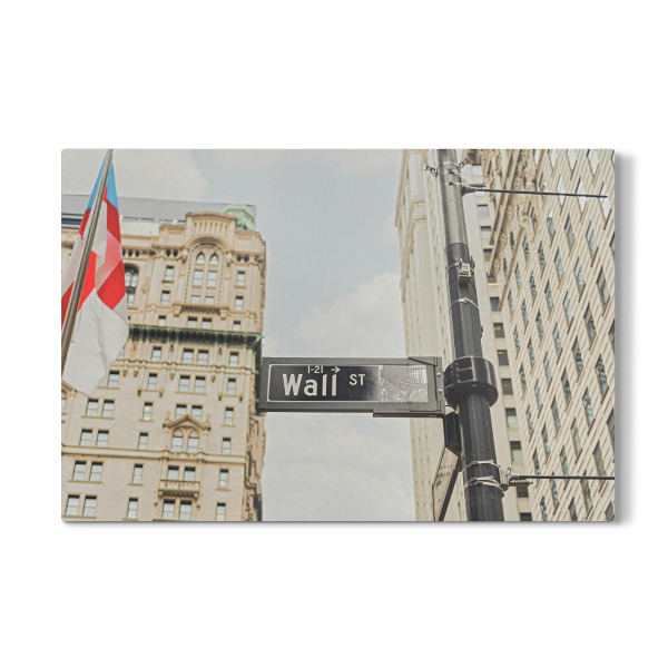 Galerie-Print "Hinweis Wall Street" 30x20 cm artboxONE