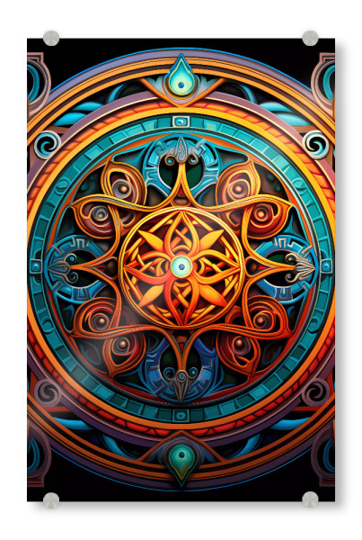 Acrylglasbild "Mandala - Keltisch - Oisin" artboxONE - Natur,Abstrakt