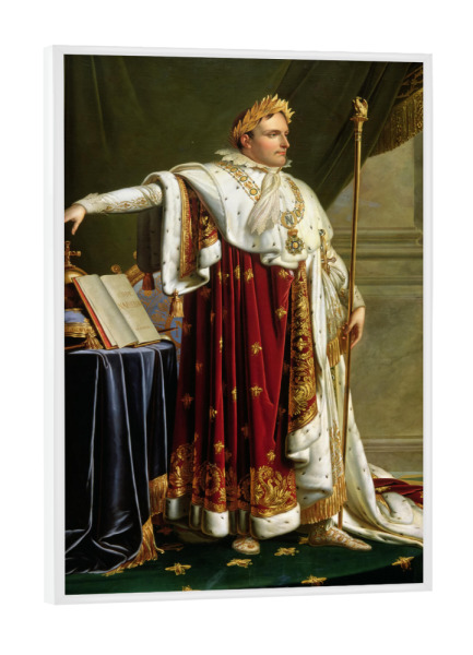 Poster mit weißem Rahmen "Napoleon I. im Krönungsgewand" artboxONE - Menschen,Städte / Paris,Für Mama,Für Papa,Männer