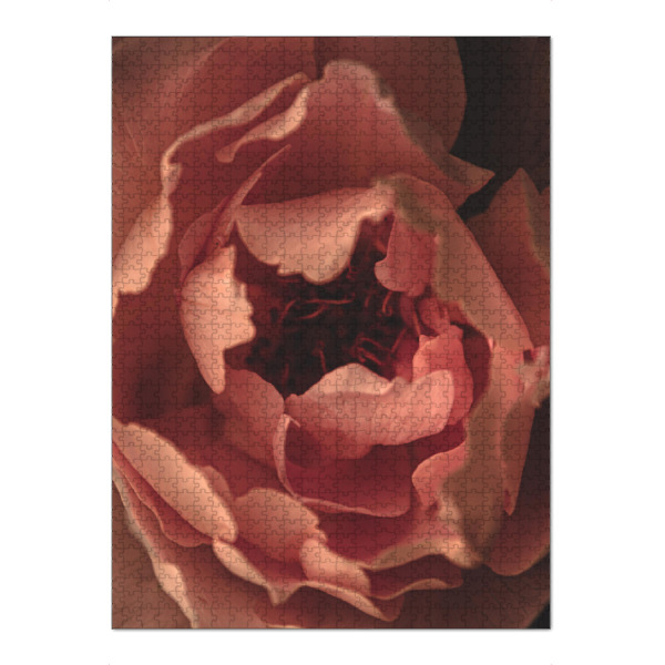 Puzzle Ravensburger "Rosa Blütenblattrand" artboxONE - Natur,Floral,Für Mama