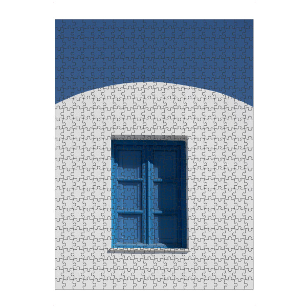 artboxONE Puzzle "Blaues Fenster" artboxONE - Reise,Architektur,Reise / Länder
