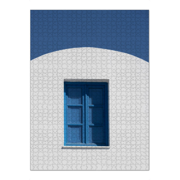 Puzzle Ravensburger "Blaues Fenster" artboxONE - Reise,Architektur,Reise / Länder