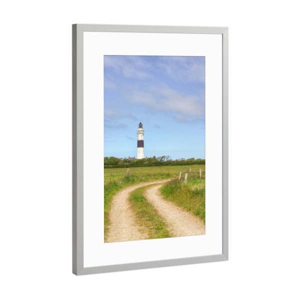 Poster mit Rahmen Silber "Sylt Langer Christian in Kampen" artboxONE - Natur,Reise,Architektur