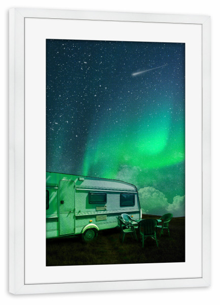 Poster mit Rahmen weiß "Dream Night" artboxONE - Natur,Reise,Galaxy