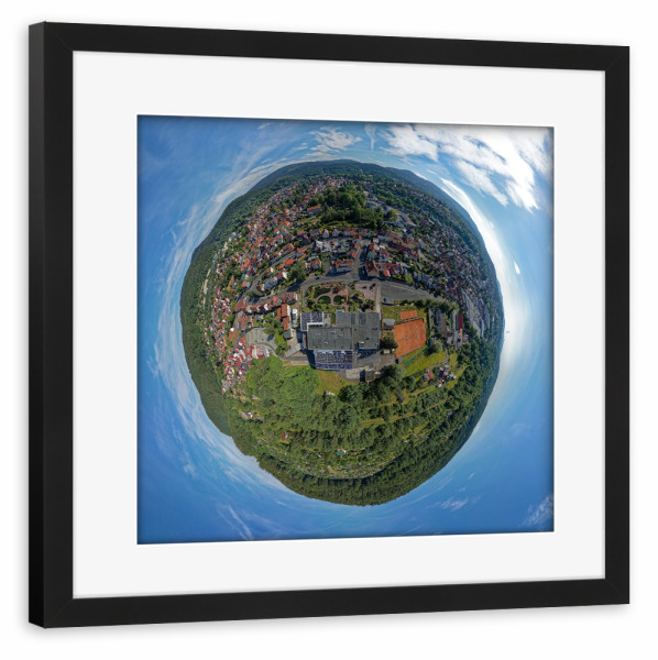 Poster mit Rahmen schwarz "Zella-Mehlis - MeeresAquarium 70m" artboxONE - Städte,Natur,Reise,Architektur,Städte / Weitere