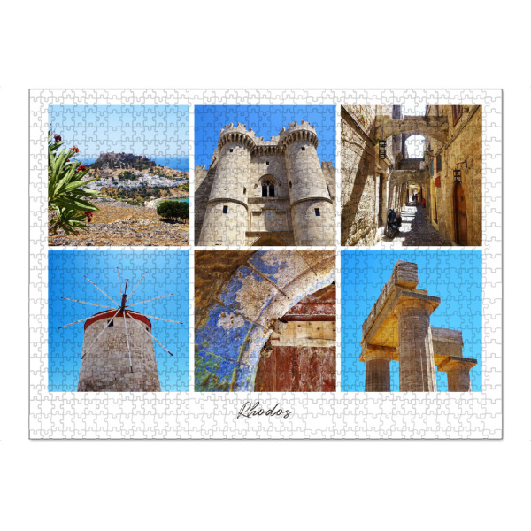 Puzzle Ravensburger "Rhodos @ Greece" artboxONE - Reise,Architektur,Reise / Strand und Meer,Reise / Länder