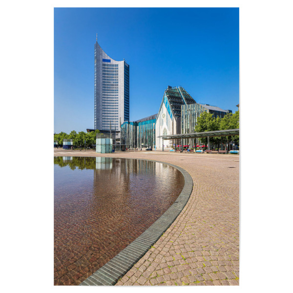 Poster 30x20 cm "Platzu, Wasser, Gebäude" artboxONE - Städte,Reise,Architektur