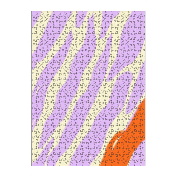artboxONE Puzzle "Boho soft Flow" artboxONE - Abstrakt - Lila,Stipes,Boho,Minimal,Minimalistisch,Soft - Bild lila