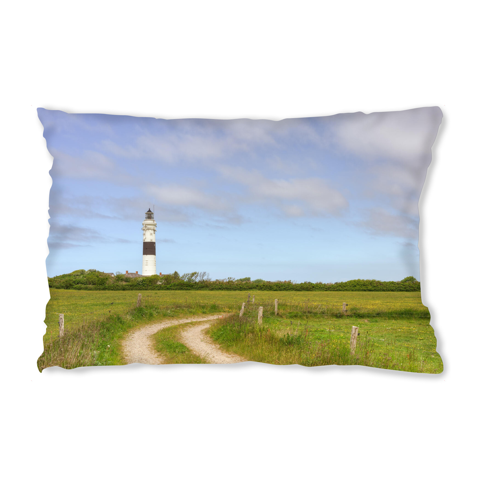 Design-Kissen "Leuchtturm Langer Christian Sylt" artboxONE - Natur,Reise,Architektur