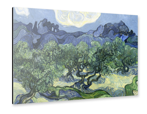 Alu-Dibond "Olivenbäume malen" 30x20 cm artboxONE