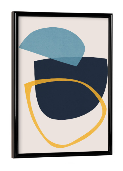 Poster mit schwarzem Rahmen "Abstract shapes I" artboxONE - Abstrakt,Geometrie
